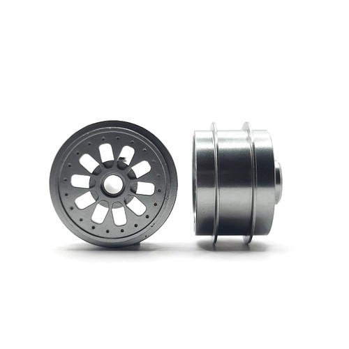 STAFFS300 Staffs Hyper 2 Alloy Aluminum Wheels 16.9 x 10mm Grey (2) 1:32 Slot Car Part