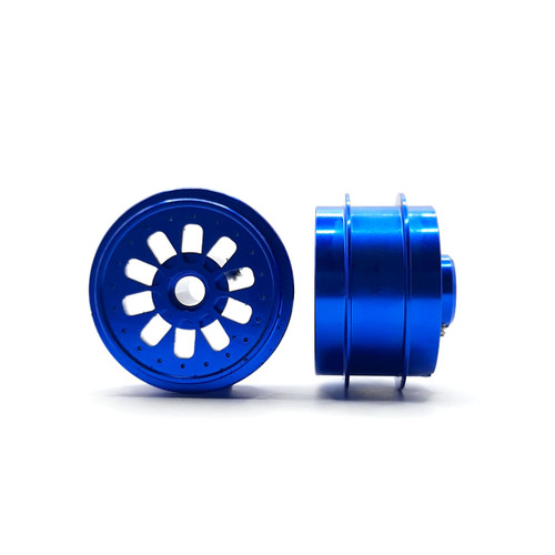 STAFFS298 Staffs Hyper 2 Alloy Aluminum Wheels 16.9 x 10mm Blue (2) 1:32 Slot Car Part