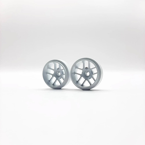 STAFFS313 Staffs Hyper Deep Dish Aluminum Wheels 16.9x8.5mm White (2) 1:32 Slot Car Part