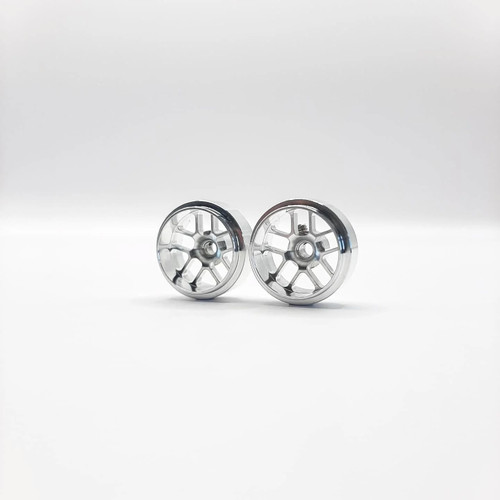 STAFFS307 Staffs Hyper Deep Dish Aluminum Wheels 16.9x8.5mm Silver (2) 1:32 Slot Car Part