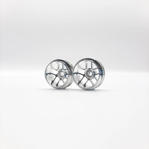 STAFFS315 Staffs Hyper Deep Dish Aluminum Air Wheels 16.9 x 10mm Silver (2) 1:32 Slot Car Part