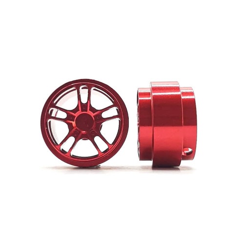 STAFFS363 Staffs Twin 5-Spoke Aluminum Alloy Wheels 15.8 x 10mm Red (2) 1:32 Slot Car Part STAFFS363 Staffs Twin 5-Spoke Aluminum Alloy Wheels 15.8 x 10mm Red (2) 1:32 Slot Car Part
