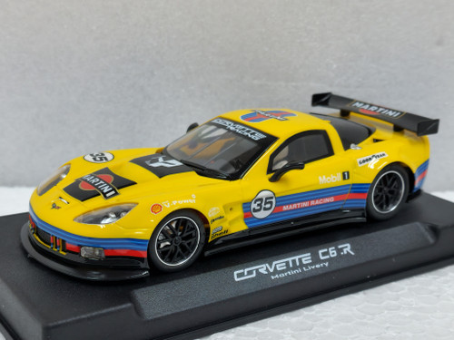 0437AW NSR Corvette C7.R Martini Yellow, #02 1:32 Slot Car - Great