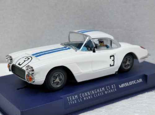 MR1502 MR SLOTCAR Chevrolet Corvette C1 24h Le Mans 1960 Team Cunningham, #3 1:32 Slot Car