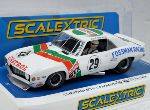 C4643 Scalextric Chevrolet Camaro - Castrol Racing Trans Am 1971, #29 1:32 Slot Car DPR