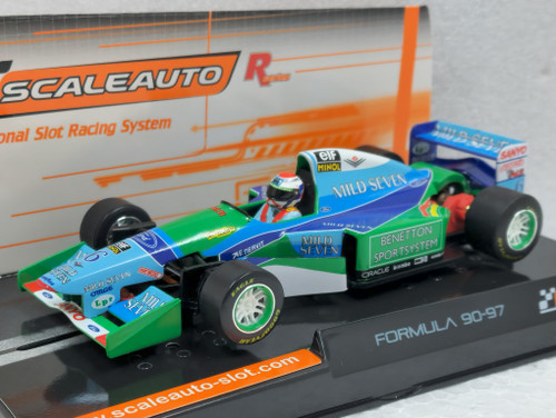 SC-6386 Scaleauto Formula 90-97 Benetton Ford B194 1994 Mild Seven Jos Verstappen, #6 1:32 Slot Car