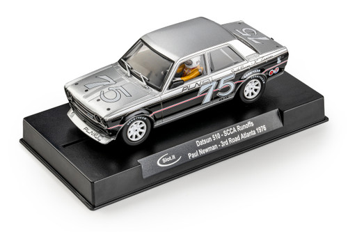 SICA59B Slot.it Datsun 510 SCCA Runoffs 3rd Road Atlanta 1976 Paul Newman, #75 1:32 Slot Car