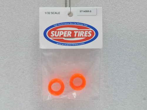 1405RS-Orange Super Tires - Silicone Tires for 15.9x8mm - Orange 1:32 Slot Car Part