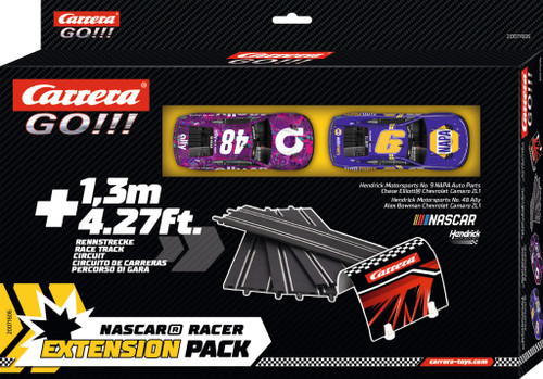 20071606 Carrera GO!!! Extension Pack - Nascar Racer 1:43 Slot Car Track