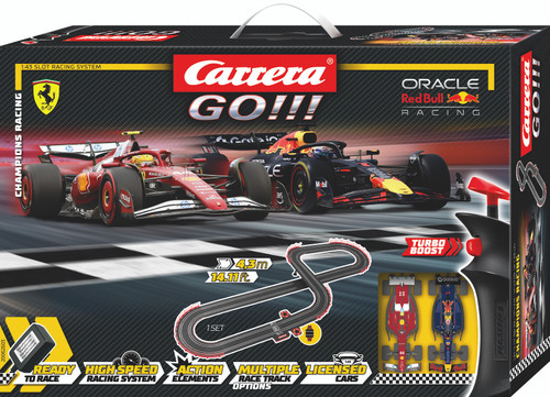 62603 Carrera GO!!! Champion's Racing 1:43 Slot Car Set