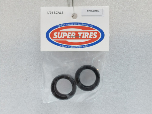 12418RU Super Tires - Urethane Tires Carrera Ferrari 296 1:24 Slot Car Part