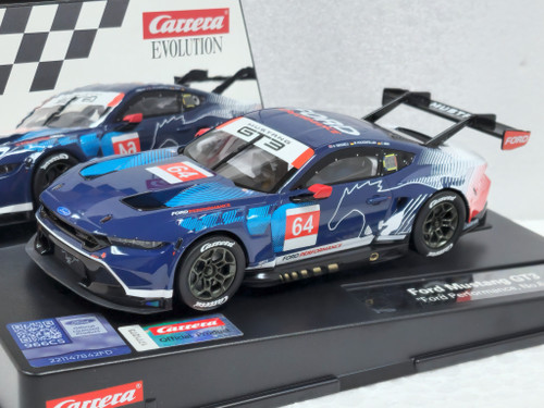 20027808 Carrera Evolution Ford Mustang GT3 Ford Performance, #64 1:32 Slot Car