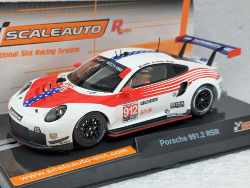 SC-6296R Scaleauto Porsche 911 (991.2) GT3 RSR 12h Sebring 2020 R-Series, #912 1:32 Slot Car