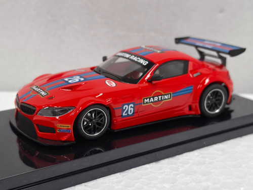 0602AW NSR BMW Z4 GT3 Martini Racing - Red, #26 King 21K Motor EVO3 1:32 Slot Car