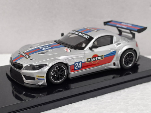0600AW NSR BMW Z4 GT3 Martini Racing - Grey, #24 King 21K Motor EVO3 1:32 Slot Car