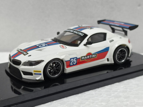 0601AW NSR BMW Z4 GT3 Martini Racing - White, #25 King 21K Motor EVO3 1:32 Slot Car