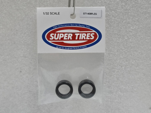 1408RZG Super Tires - Zero Grip Urethane Tires for 17x10mm 1:32 Slot Car Part