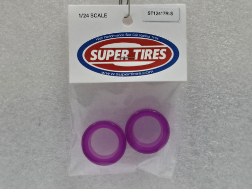 12417RS-Purple Super Tires - Silicone Tires Carrera BMW M4 - Purple 1:24 Slot Car Part