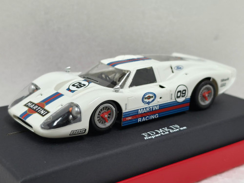 0409RCP-SW NSR Ford MKIV Martini Racing White, #09 - Reparto Corse for Plastic Track 1:32 Slot Car