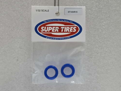 1404RS-RoyalBlue Super Tires - Silicone Tires for 15.9x8mm - Royal Blue 1:32 Slot Car Part