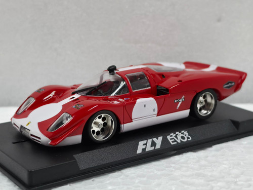R2004R2 Fly 512S EVO3 Racing EVO3 Red with Scaleauto Parts 1:32 Slot Car