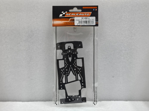 SC-6681A Scaleauto Chassis Cadillac V-LMDh/Hypercar Hard (Black) 1:32 Slot Car Part