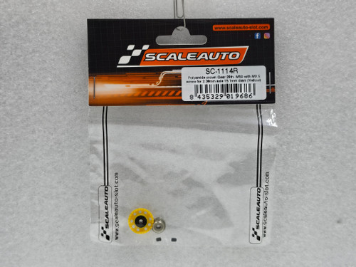 SC-1114R Scaleauto Polyamide Crown Gear Inline 28-Tooth Gear 15.1mm 1:32 Slot Car Part