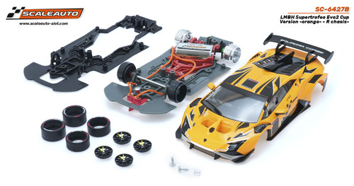 SC-6427B Scaleauto Lamborghini Super Trofeo EVO2 Cup Version Orange R Chassis Kit 1:32 Slot Car