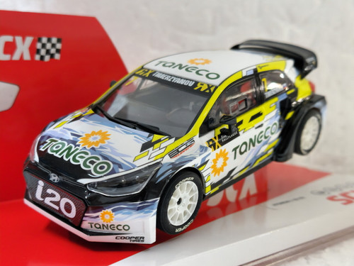 U10392X300 SCX Hyundai i-20 Taneco, #7 with Lights 1:32 Slot Car
