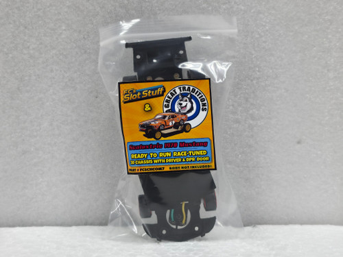 FCSCHCOM7 F.C.'S Scalextric 1970 Mustang RTR High-Performance Competition Chassis & Driver with DPR Door 1:32 Slot Car Part