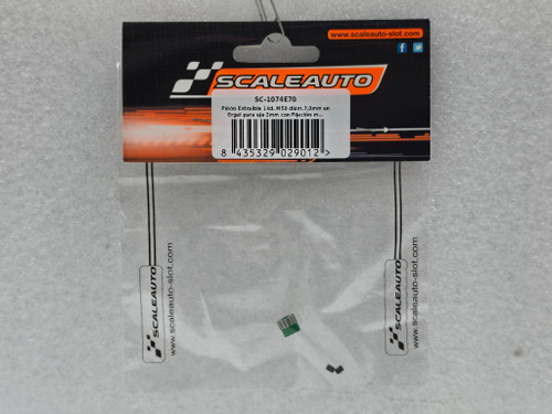 SC-1074E70 Scaleauto Removable 14-Tooth Ergal Pinion M50 Ø7.0mm for 2mm Shaft with M2 Screw 1:32 Slot Car Part