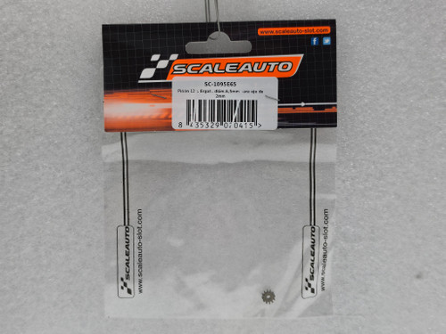 SC-1095E65 Scaleauto Ergal Pinion 12-Tooth for 2mm Shaft Ø6,5mm (2 Pieces) 1:32 Slot Car Part
