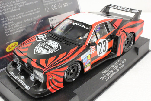 SW16 Racer Sideways Lancia Beta Montecarlo Gr 5 Nurburgring 1000 Kms 1979 #23 R. Patrese/W. Rorhl 1:32 Slot Car