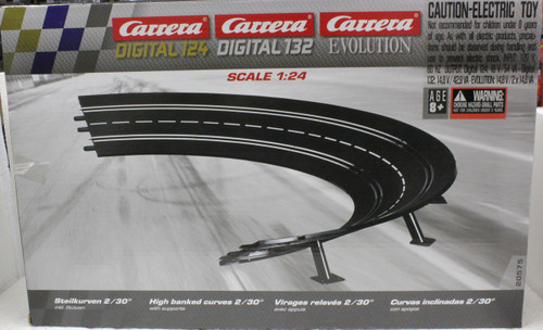 20020575 Carrera High Banked Curve 2/30° (6 Pieces) 1:24 Slot Car Track