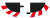 20598 Carrera 4 End Pieces for Outside Shoulder / Border for 1/24 & 1/32 Slot Car Tracks