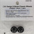 CBD0150 CB Design 5-Spoke Classic Wheels 15x8mm (Black) 1:32 Slot Car Part