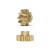 6910 NSR 10t Pinion Sidewinder Extralight Brass 6.75mm 2 pack 1:32 Slot Car Part