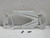 NSR1403 NSR Audi R8 Chassis for Inline or Anglewiner Hard White 1:32 Slot Car Part
