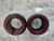 TY200953 Pioneer Street Car Tire Front/Rear Red Circle Wall 1:32 Slot Car Part
