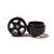 STAFFS13 Staffs 5-Spoke Aluminum Wheels 15.8 x 8.5mm Black (2) 1:32 Slot Car Part