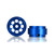 STAFFS95 Staffs Minilite Style Aluminum Wheels 15.8 x 8.5mm Blue (2) 1:32 Slot Car Part