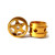 STAFFS05 Staffs 5-Spoke Aluminum Air Wheels 15.8 x 10mm Gold (2) 1:32 Slot Car Part