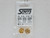 STAFFS05 Staffs 5-Spoke Aluminum Air Wheels 15.8 x 10mm Gold (2) 1:32 Slot Car Part