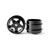 STAFFS03 Staffs 5-Spoke Aluminum Rear Wheels 15.8 x 10mm Black (2) 1:32 Slot Car Part