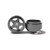 STAFFS22 Staffs 5-Spoke Aluminum Front Wheels 15.8 x 8.5mm Grey (2) 1:32 Slot Car Part