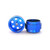 STAFFS27 Staffs Bullet-Hole Aluminum Front Wheels 15.8 x 8.5mm Blue (2) 1:32 Slot Car Part