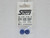 STAFFS27 Staffs Bullet-Hole Aluminum Front Wheels 15.8 x 8.5mm Blue (2) 1:32 Slot Car Part