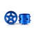 STAFFS50 Staffs 5-Spoke Aluminum Air Rear Wheels 15.8 x 10mm Blue (2) 1:32 Slot Car Part