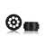 STAFFS94 Staffs Minilite Aluminum Wheels 15.8 x 8.5mm 2 Black (2) 1:32 Slot Car Part
