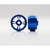 STAFFS186 Staffs 4-Spoke Aluminum Front Wheels 15.8 x 8.5mm Blue (2) 1:32 Slot Car Part